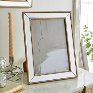 Mirror and Wood Effect Photo Frame