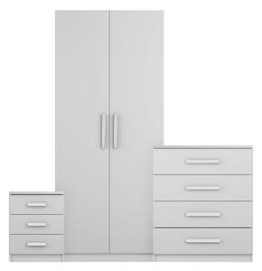 Sudbury 3 Piece Double Wardrobe Bedroom Furniture Set