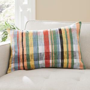 Woven Check Cushion Pastels