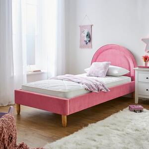 Kids Velvet Nyla Bed, Pink