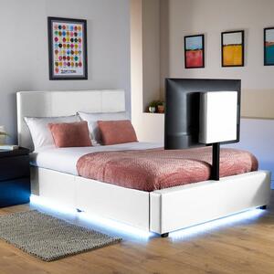 XR Living Ava TV Bed with LED Lights and TV Mount