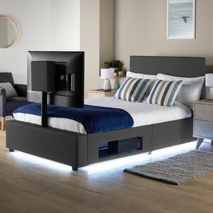 XR Living Ava TV Bed with LED Lights and TV Mount