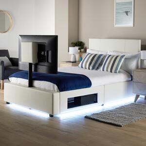 XR Living Ava TV Bed with LED Lights and TV Mount