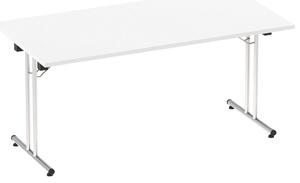 Vitali Rectangular Folding Table, 160wx80dx73h (cm), White
