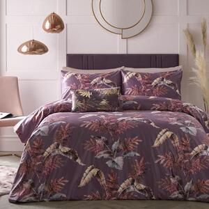 Soiree Josette Mauve Duvet Cover and Pillowcase Set