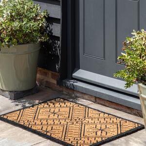 Cedar & Sage Mono Coir Doormat Brown/Black