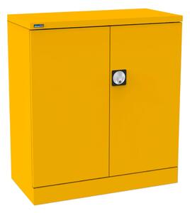 Silverline Kontrax Cupboards 102cm High, 1 Shelf - 92wx46dx102h (cm), Sunshine Yellow