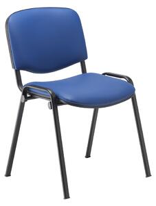 Pack Of 4 Scout Black Frame Vinyl Conference Chairs, Blue