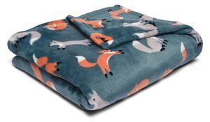 Fusion Snug Foraging Fox 120cm x 150cm Throw Blanket