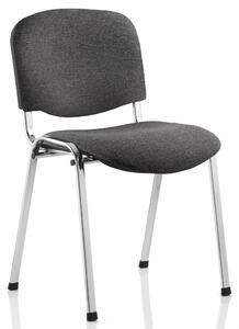 Pack Of 4 Summit Fabric ISO Conference Chairs With Chrome Frame, Charcoal