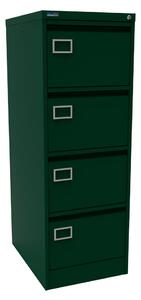 Silverline Executive 4 Drawer Filing Cabinets, Green
