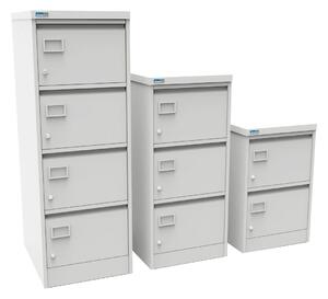 Silverline Executive 2 Drawer Filing Cabinets, Light Grey