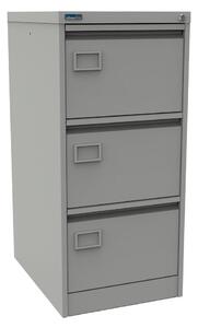 Silverline Executive 3 Drawer Filing Cabinets, Light Grey