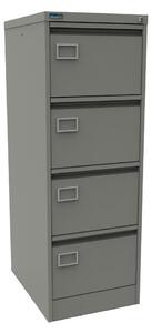 Silverline Executive 4 Drawer Filing Cabinets, Goose Grey