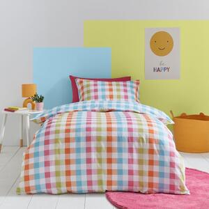 Rainbow Gingham Duvet Cover Set