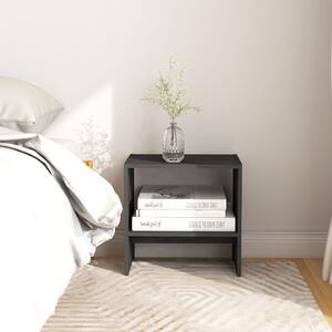 Bedside Cabinet Grey 40x30.5x40 cm Solid Pinewood
