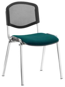 ISO Chrome Frame Mesh Back Conference Chair (Maringa Teal), Maringa Teal