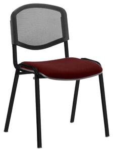 ISO Black Frame Mesh Back Conference Chair (Ginseng Chilli), Ginseng Chilli