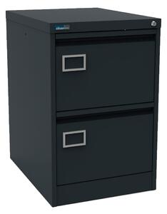 Silverline Executive 2 Drawer Filing Cabinets, Anthracite