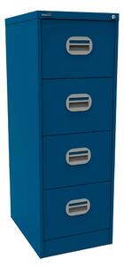Silverline Kontrax 4 Drawer Filing Cabinet, Blue