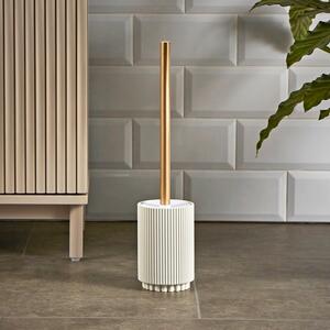 Modern Luxe Ribbed Resin Toilet Brush