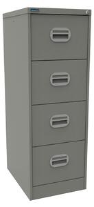 Silverline Kontrax 4 Drawer Filing Cabinet, Goose Grey
