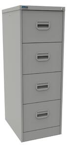 Silverline Kontrax 4 Drawer Filing Cabinet, Light Grey