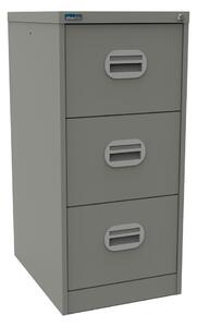 Silverline Kontrax 3 Drawer Filing Cabinet, Goose Grey