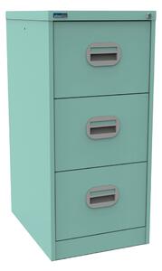 Silverline Kontrax 3 Drawer Filing Cabinet, Peppermint Green