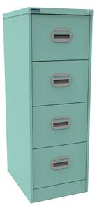 Silverline Kontrax 4 Drawer Filing Cabinet, Peppermint Green