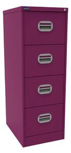 Silverline Kontrax 4 Drawer Filing Cabinet, Traffic Purple