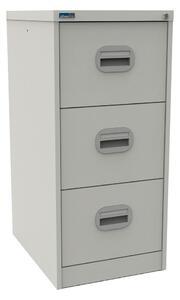 Silverline Kontrax 3 Drawer Filing Cabinet, Traffic White