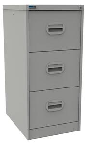 Silverline Kontrax 3 Drawer Filing Cabinet, Light Grey