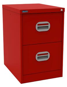 Silverline Kontrax 2 Drawer Filing Cabinet, Red