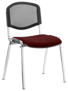 ISO Chrome Frame Mesh Back Conference Chair (Ginseng Chilli), Ginseng Chilli