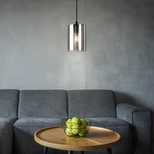 EGLO Cadaques Smoked Glass Pendant Light