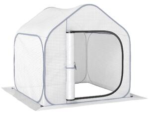 Outsunny 150 x 148cm Pop-Up Greenhouse - White