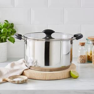 Stainless Steel Covered Stock Pot, 24cm