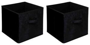 Mix and Modul Set of 2 Velvet Cube Storage Boxes