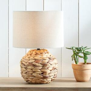 Zadi Plaited Water Hyacinth Table Lamp