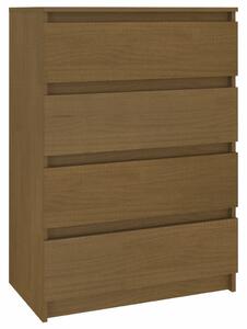 Side Cabinet Honey Brown 60x36x84 cm Solid Pinewood