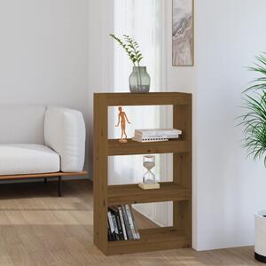 Book Cabinet/Room Divider Honey Brown 60x30x103.5 cm Wood Pine