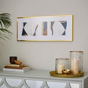 Skinny Gold Metal Panel Multi Photo Frame