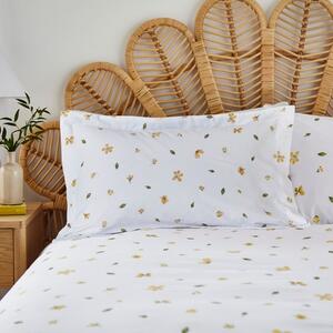 Pressed Floral 100% Cotton Oxford Pillowcase