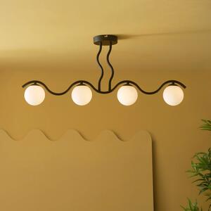 Wiggle 4 Light Semi Flush Ceiling Light