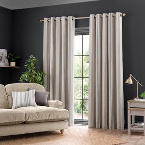 Churchgate Boucle Striped Eyelet Curtains