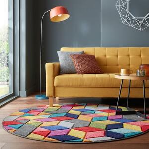 Spectrum Dynamic Geometric Round Rug