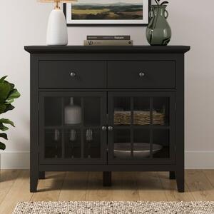 Lynton Small Glazed Sideboard, Black