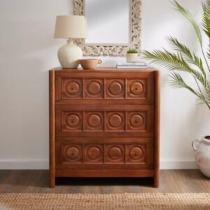 Theodore 3 Drawer Chest, Mango Wood