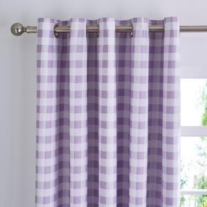 Ansley Gingham Blackout Eyelet Curtains